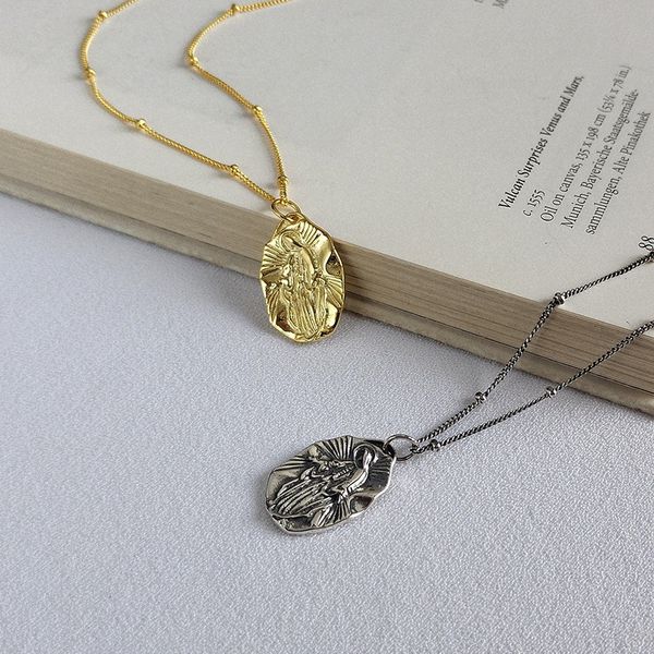silvology 925 sterling silver christian jesus necklace irregular design elegant temperament female pendant necklace 925 jewelry q0531
silvology 925 sterling silver christian jesus necklace irregular design elegant temperament female pendant necklace 925 jewelry q0531