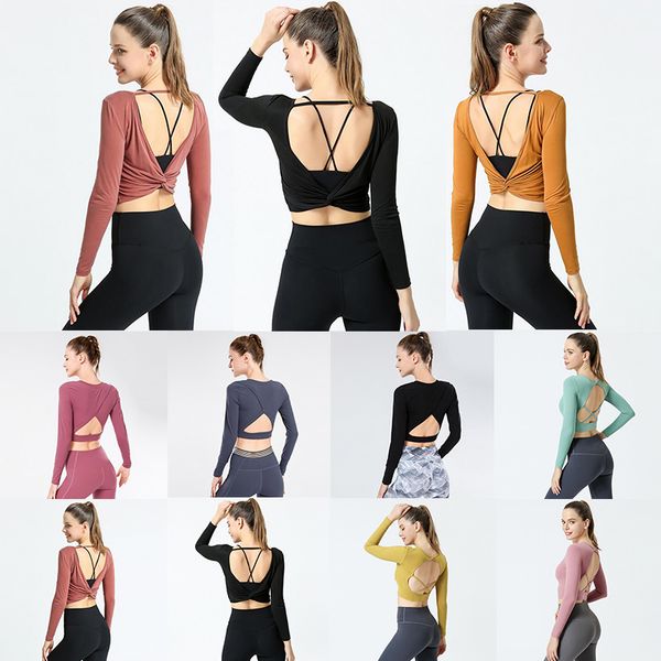 new autumn and winter long-sleeved yoga clothes women halter fitness tight-fitting beautiful back sports t-shirt training wear, White;red
new autumn and winter long-sleeved yoga clothes women halter fitness tight-fitting beautiful back sports t-shirt training wear, White;red