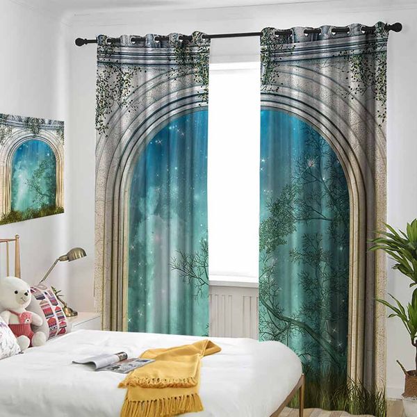 thermal insulated room darkening window shade magic ancient curved door in the forest mystic mysterious surreal nature world print curtain
thermal insulated room darkening window shade magic ancient curved door in the forest mystic mysterious surreal nature world print curtain
