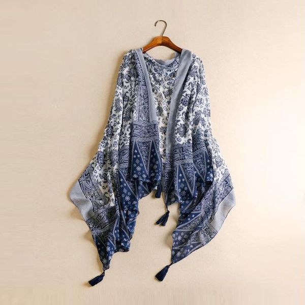 scarves elegant blue and white porcelain women \ cotton linen scarf female tassel shawl products ladies, Blue;gray
scarves elegant blue and white porcelain women \ cotton linen scarf female tassel shawl products ladies, Blue;gray