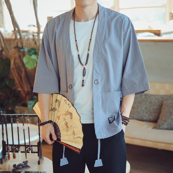 chinese style 80s gonfu men comfortable soft linen half sleeve jacket thin vintage kimono casual cardigan high-grade coat1, Black;brown
chinese style 80s gonfu men comfortable soft linen half sleeve jacket thin vintage kimono casual cardigan high-grade coat1, Black;brown