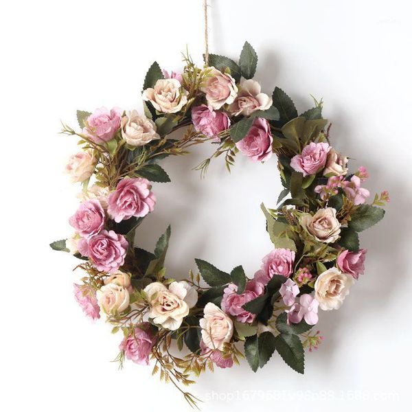 decorative flowers & wreaths 1pcs wreath lintel artificial rose flower hanging ornaments festival wedding christmas party home door decorati
decorative flowers & wreaths 1pcs wreath lintel artificial rose flower hanging ornaments festival wedding christmas party home door decorati