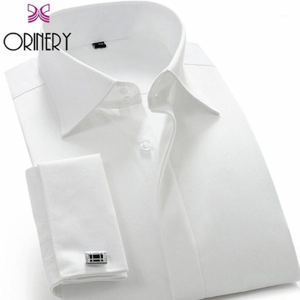 orinery solid camisa masculina wedding dress long sleeve french cuff dress shirt with cufflinks mens brand clothing1, White;black
orinery solid camisa masculina wedding dress long sleeve french cuff dress shirt with cufflinks mens brand clothing1, White;black