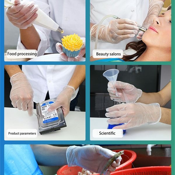 50pcs grade disposable pvc anti-static plastic gloves for food cleaning cooking restaurant kitchen accessories
50pcs grade disposable pvc anti-static plastic gloves for food cleaning cooking restaurant kitchen accessories