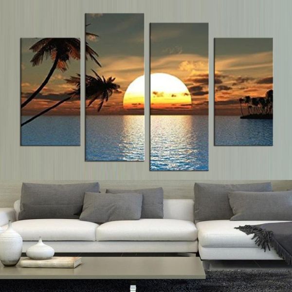 hd printed modern canvas living room pictures 4 panel sunset ocean view painting wall art modular poster framework home decor
hd printed modern canvas living room pictures 4 panel sunset ocean view painting wall art modular poster framework home decor