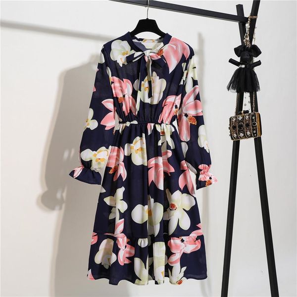 spring korean bow elegant a line dress 2021 new midi chiffon dresses vintage floral print dress women summer party dress vestido, Black;gray
spring korean bow elegant a line dress 2021 new midi chiffon dresses vintage floral print dress women summer party dress vestido, Black;gray