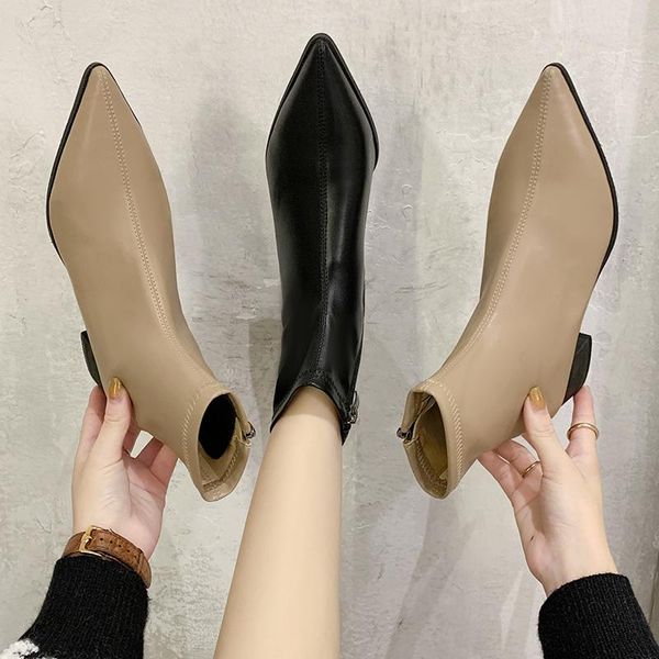 shoes winter boots lady luxury designer booties ladies low heels booties boots-women round toe zipper 2020 fashion mid, Black
shoes winter boots lady luxury designer booties ladies low heels booties boots-women round toe zipper 2020 fashion mid, Black