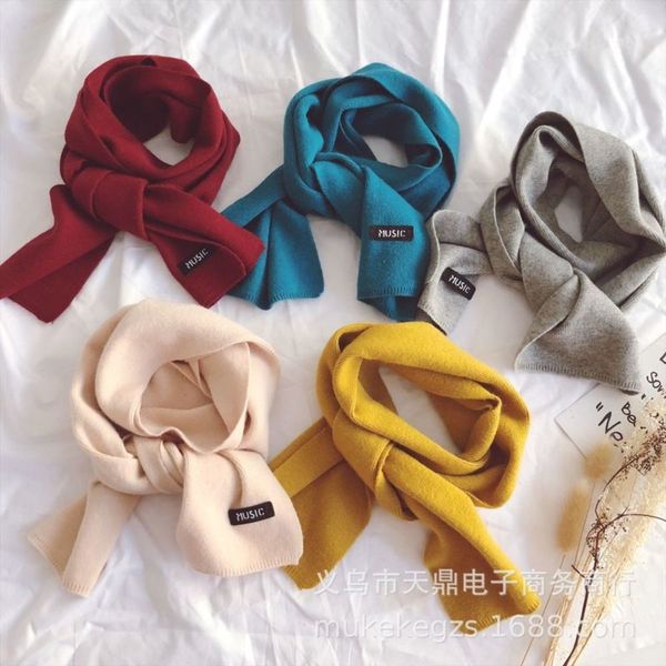 ins same letter label solid color children's knitting autumn winter warm baby wool scarf neck cover, Red;brown
ins same letter label solid color children's knitting autumn winter warm baby wool scarf neck cover, Red;brown