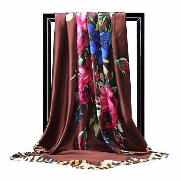 scarves 2021 summer women silk foulard square scarf ladies beach shawl bandanna large hijab muffler female dl013, Blue;gray
scarves 2021 summer women silk foulard square scarf ladies beach shawl bandanna large hijab muffler female dl013, Blue;gray