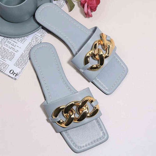 slippers metal chain women fashion soft cozy solid color sandals outdoor beach slieds flat square toe woman shoes 220304, Black
slippers metal chain women fashion soft cozy solid color sandals outdoor beach slieds flat square toe woman shoes 220304, Black