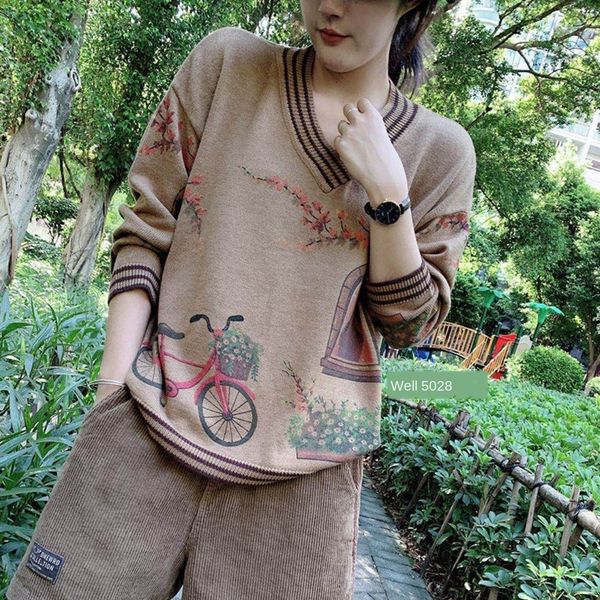 autumn new style art printed cartoon pullover pullover round neck long sleeve loose large cotton knitted bottomed shirt women's n3x1, White;black
autumn new style art printed cartoon pullover pullover round neck long sleeve loose large cotton knitted bottomed shirt women's n3x1, White;black