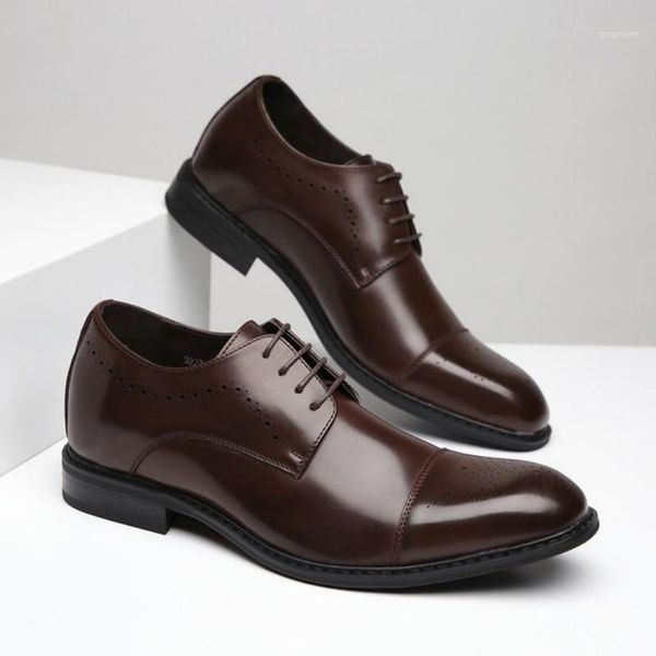 2020 leather brock leather shoes for men business formal wear shoes with inner height for men casual a41, Black
2020 leather brock leather shoes for men business formal wear shoes with inner height for men casual a41, Black