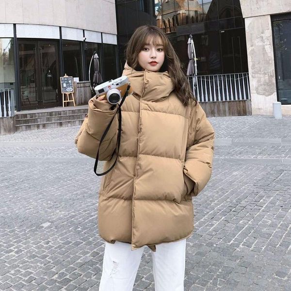 90% white duck down jacket winter fashion women parkas thicken warm loose oversize soild coats female casual bread coats, Black
90% white duck down jacket winter fashion women parkas thicken warm loose oversize soild coats female casual bread coats, Black