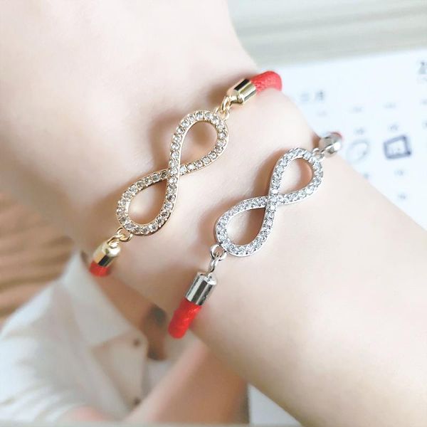 gold infinity bracelets for women cubic zirconia thread bracelet adjustable cz zircon jewelry gift lucky red rope charm bracelet, Golden;silver
gold infinity bracelets for women cubic zirconia thread bracelet adjustable cz zircon jewelry gift lucky red rope charm bracelet, Golden;silver