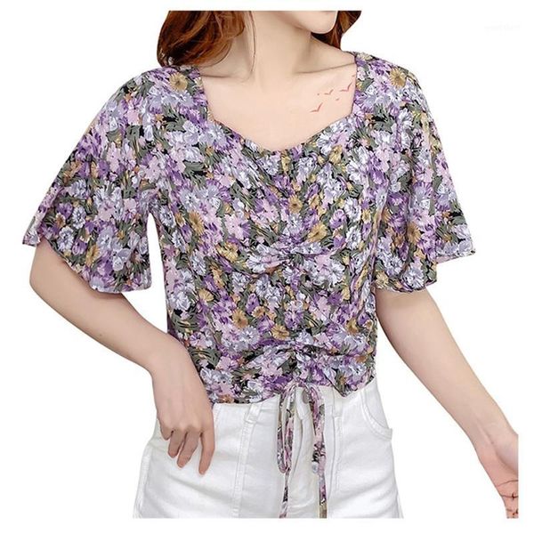 fashion woman blouses 2020 polyester tunic women's elegant women french retro print short sleeve casual blouse1, White
fashion woman blouses 2020 polyester tunic women's elegant women french retro print short sleeve casual blouse1, White