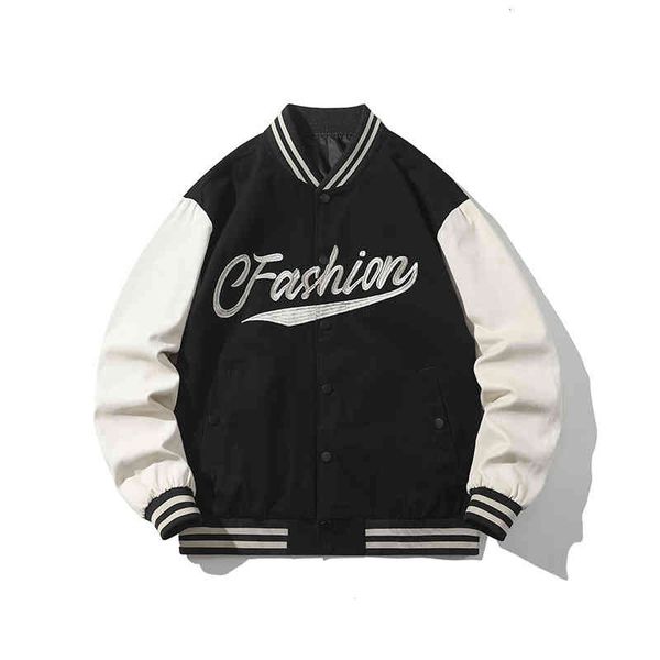 men coat men's jackets baseball jacket men's pure cotton spring and autumn fashion casual loose embroidery work clothes, Black;brown
men coat men's jackets baseball jacket men's pure cotton spring and autumn fashion casual loose embroidery work clothes, Black;brown