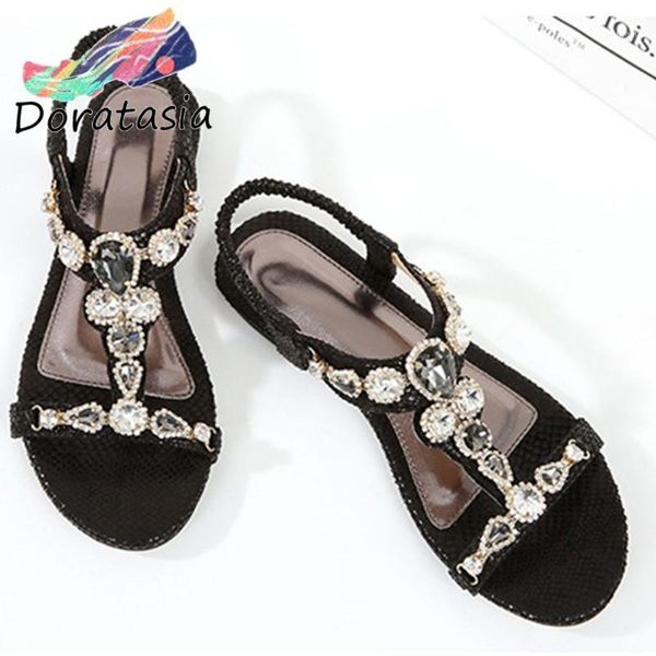 doratasia holiday casual office lady summer sandals round toe crystal low heels sandals women back strap shoes woman1, Black
doratasia holiday casual office lady summer sandals round toe crystal low heels sandals women back strap shoes woman1, Black