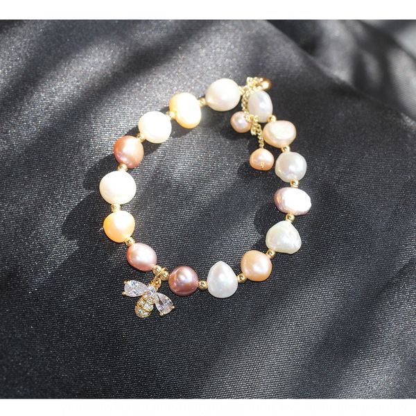sun cloud new multi color natural pearl with exquisite quality natural pearl pendant bracelet diamond inlaid hanging bee pendant bracelet fo, Golden;silver
sun cloud new multi color natural pearl with exquisite quality natural pearl pendant bracelet diamond inlaid hanging bee pendant bracelet fo, Golden;silver