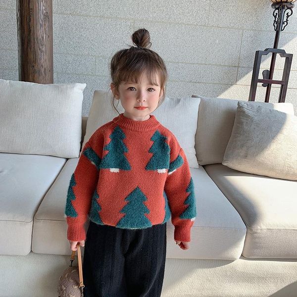 pullover children christmas tree sweaters 2021 winter korean style toddlers kids thicken warm knitted pullovers, Blue
pullover children christmas tree sweaters 2021 winter korean style toddlers kids thicken warm knitted pullovers, Blue