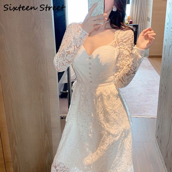 2021 new fall in white female lace square neck sleeve long waist high casual runway dressed woman b4vi, Black;gray
2021 new fall in white female lace square neck sleeve long waist high casual runway dressed woman b4vi, Black;gray