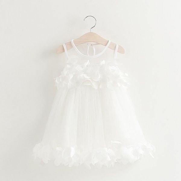 summer girls mesh lace vest dress princess dress, Black;white