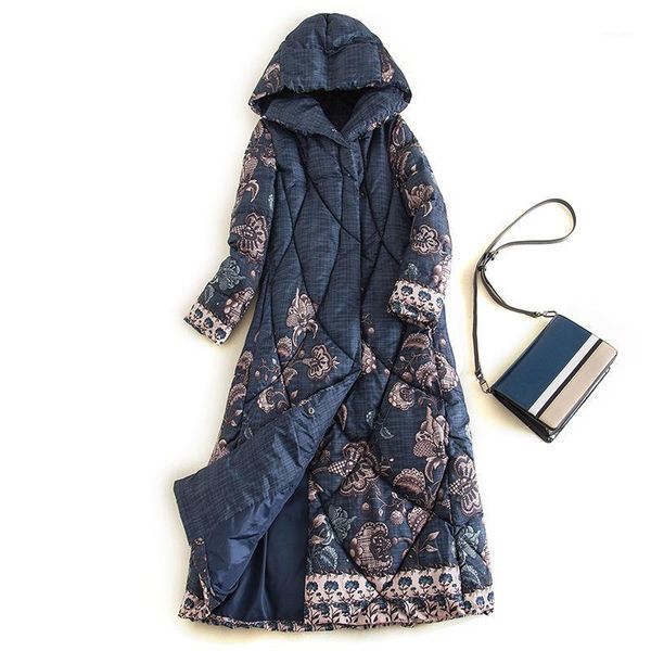 2019 x-long floral print down jacket coats women winter wadded jacket warm parka female hooded cotton padded outerwear1, Black
2019 x-long floral print down jacket coats women winter wadded jacket warm parka female hooded cotton padded outerwear1, Black