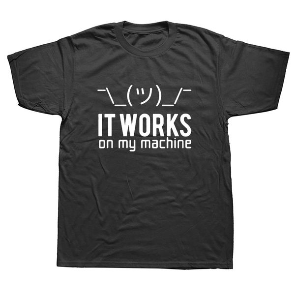 funny huaband boyfriend birthday gifts it works on my machine t shirt men short sleeve cotton computer programmer t-shirt, White;black
funny huaband boyfriend birthday gifts it works on my machine t shirt men short sleeve cotton computer programmer t-shirt, White;black