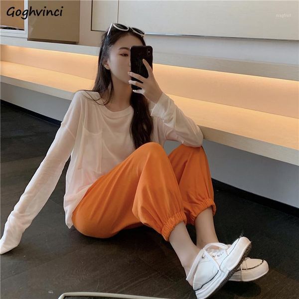 women sets summer korean leisure soft femme outfits long sleeve sun-proof high waisted simple all-match chic womens trouser1, Gray
women sets summer korean leisure soft femme outfits long sleeve sun-proof high waisted simple all-match chic womens trouser1, Gray