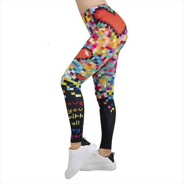 Women Legging Pixel Love Printing Leggins Slim High Elasticity Legins Fitness Leggings Female Pants, Black
Women Legging Pixel Love Printing Leggins Slim High Elasticity Legins Fitness Leggings Female Pants, Black