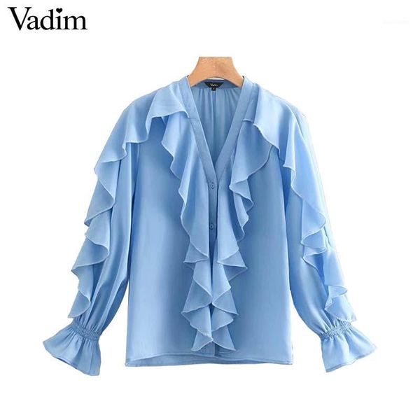 vawomen sweet ruffled chiffon blouse v neck long sleeve cute female casual fashion blue shirt stylish blusas1, White
vawomen sweet ruffled chiffon blouse v neck long sleeve cute female casual fashion blue shirt stylish blusas1, White