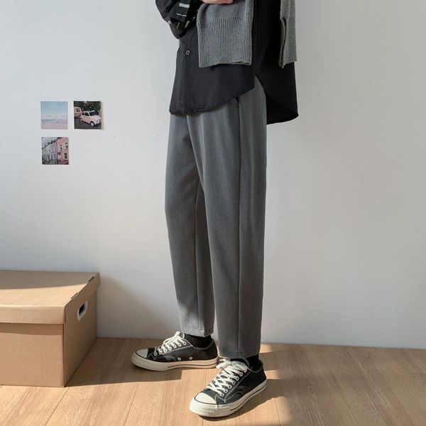 men's suits & blazers trousers 2021 autumn slim solid color straight pants slacks relaxed casual personality young wear, White;black
men's suits & blazers trousers 2021 autumn slim solid color straight pants slacks relaxed casual personality young wear, White;black