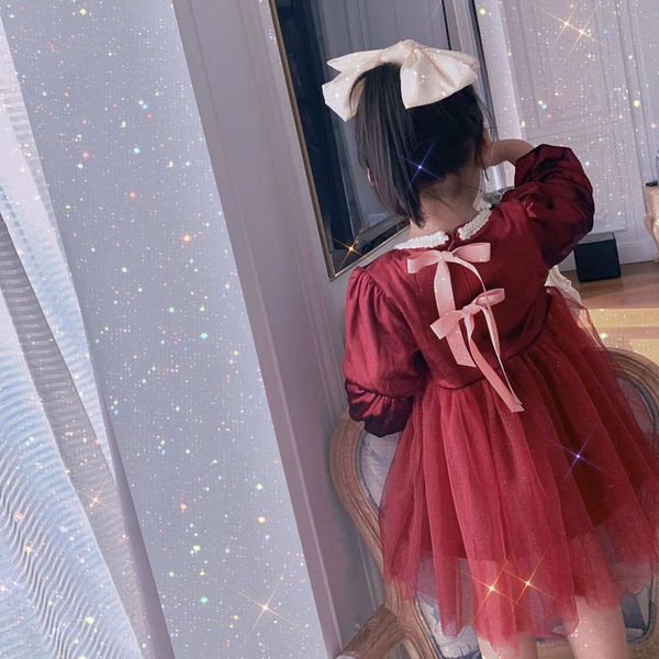 and girls' wine () winter veet autumn red plush puff children's princs skirt bow drs b3yx, Red;yellow
and girls' wine () winter veet autumn red plush puff children's princs skirt bow drs b3yx, Red;yellow