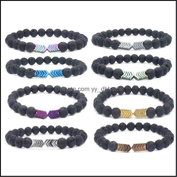 charm bracelets jewelry selling 8mm black volcanic lava bracelet fashion colorf plated natural stone for gift drop delivery 2021 p2kt0, Golden;silver
charm bracelets jewelry selling 8mm black volcanic lava bracelet fashion colorf plated natural stone for gift drop delivery 2021 p2kt0, Golden;silver