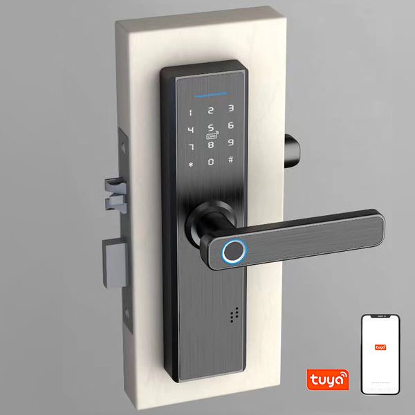 fingerprint smart door lock ic card password unlock remote control with wifi app intelligent home security digital smart lock
fingerprint smart door lock ic card password unlock remote control with wifi app intelligent home security digital smart lock