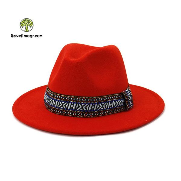 wide brim hats autumn winter british jazz panama woolen felt fedora hat for women men belt solid black camel pink, Blue;gray
wide brim hats autumn winter british jazz panama woolen felt fedora hat for women men belt solid black camel pink, Blue;gray