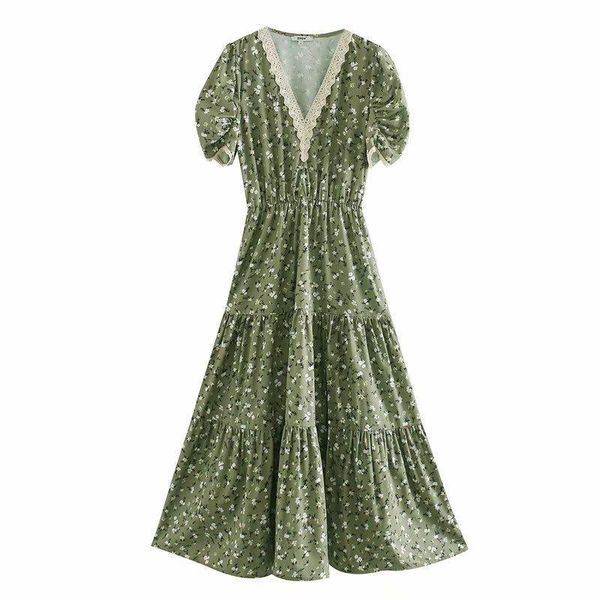 2020 women lace crochet v neck printing split midi dress ladies pleated puff sleeve vestidos chic vacation style dresses ds3455, Black;gray
2020 women lace crochet v neck printing split midi dress ladies pleated puff sleeve vestidos chic vacation style dresses ds3455, Black;gray