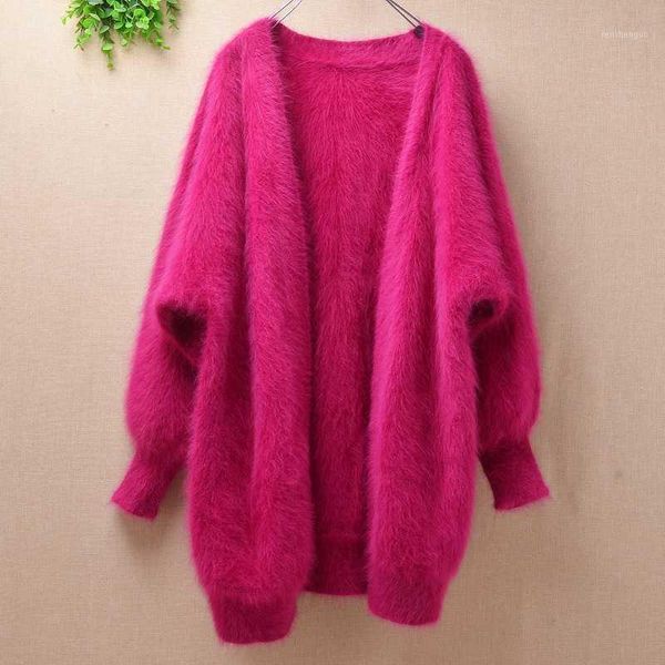 women's sweater warm jacket cardigan velvet leather fur sweater angora long sleeve loose women beauty1, Black
women's sweater warm jacket cardigan velvet leather fur sweater angora long sleeve loose women beauty1, Black