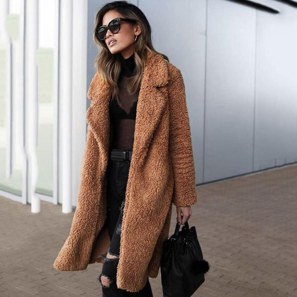 women's fur & faux women coat winter teddy long jacket overcoat fashion thick warm plus size windproof streetwear1, Black
women's fur & faux women coat winter teddy long jacket overcoat fashion thick warm plus size windproof streetwear1, Black