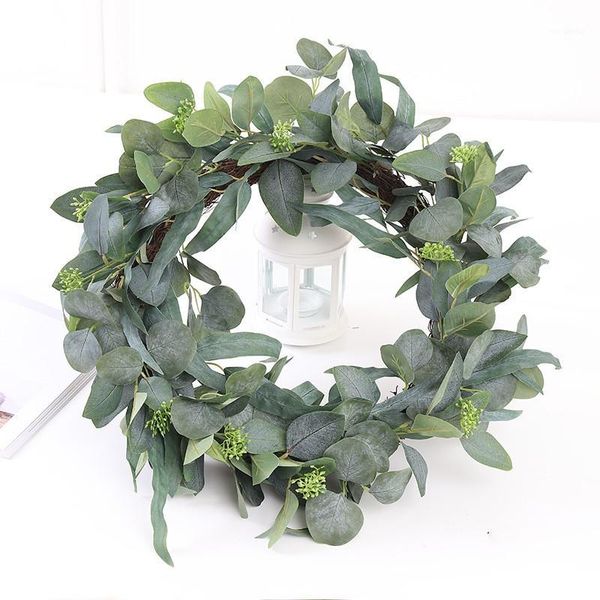 decorative flowers & wreaths artificial leaves eucalyptus garland fake leaf rattan wedding home decorations1
decorative flowers & wreaths artificial leaves eucalyptus garland fake leaf rattan wedding home decorations1