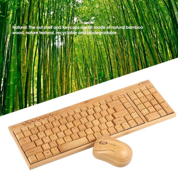 2.4g wireless bamboo pc keyboard and mouse combo computer keyboard handcrafted natural wooden gaming mechanical keycaps
2.4g wireless bamboo pc keyboard and mouse combo computer keyboard handcrafted natural wooden gaming mechanical keycaps