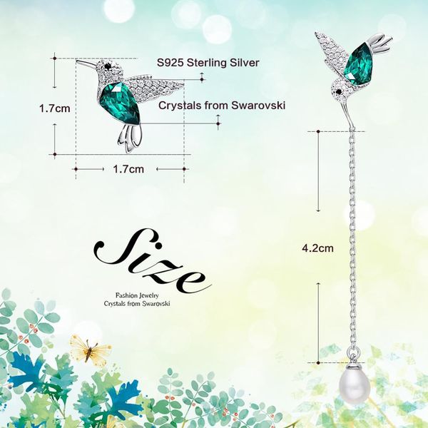 cdyle 925 sterling silver bird embellished with crystal from swarovski stud earrings for women piercing oreja q1219, Golden;silver
cdyle 925 sterling silver bird embellished with crystal from swarovski stud earrings for women piercing oreja q1219, Golden;silver