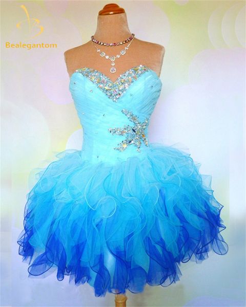 new in stock sweetheart organza homecoming dresses 2018 beaded crystals cocktail graduation prom party gowns qa1219, Blue;pink
new in stock sweetheart organza homecoming dresses 2018 beaded crystals cocktail graduation prom party gowns qa1219, Blue;pink