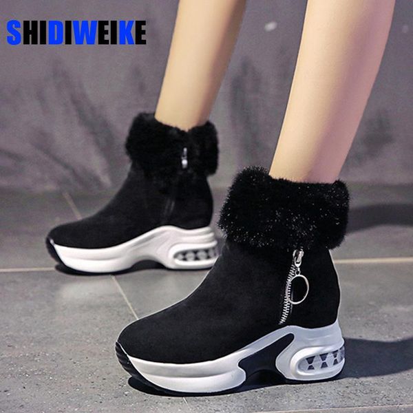 women ankle boot warm plush winter shoes for woman wedges boots high heels ladies boot women leather snow boots winter shoes, Black
women ankle boot warm plush winter shoes for woman wedges boots high heels ladies boot women leather snow boots winter shoes, Black