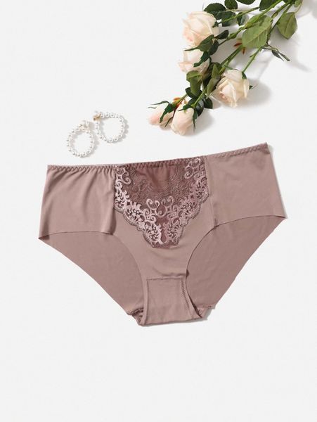 plus contrast lace panty e9nl#, Black;white 
plus contrast lace panty e9nl#, Black;white