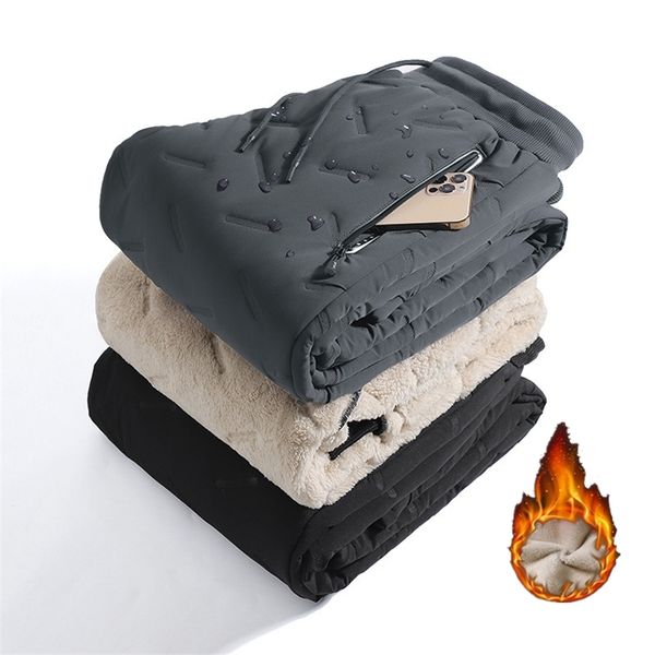 winter lamb down thicken fleece sweatpants men joggers cotton warm pants zip pockets male water proof thermal trousers 7xl 8xl 220108, Black
winter lamb down thicken fleece sweatpants men joggers cotton warm pants zip pockets male water proof thermal trousers 7xl 8xl 220108, Black