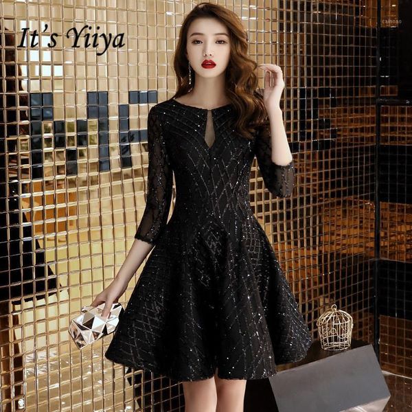 it's yiiya cocktail dress o-neck shining fabric illusion back short party dress half sleeve little black formal ball gown e0091, White;black
it's yiiya cocktail dress o-neck shining fabric illusion back short party dress half sleeve little black formal ball gown e0091, White;black
