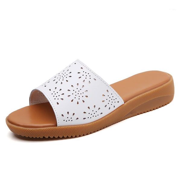 slippers summer wear sandals leather flip flops hollow women's shoes casual slippers1, Black
slippers summer wear sandals leather flip flops hollow women's shoes casual slippers1, Black