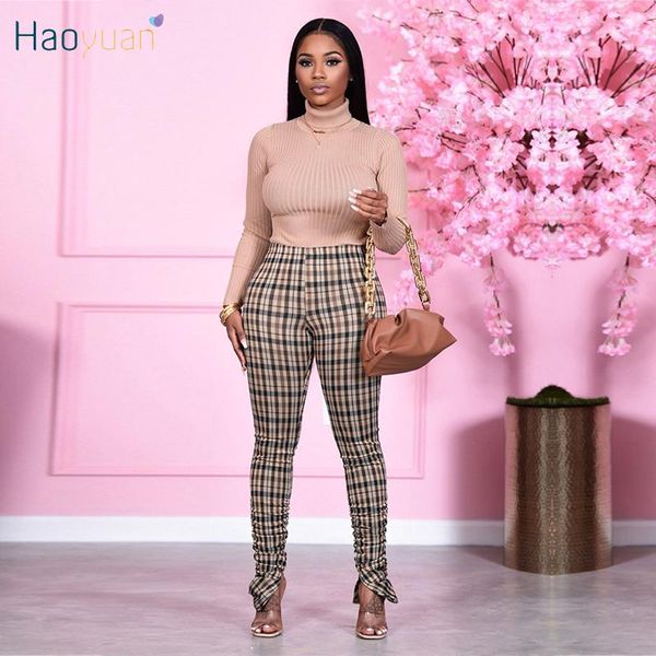haoyuan plaid stacked leggings fall winter clothing women fashion streetwear bodycon hem split pants high waist sweatpants, Black;white
haoyuan plaid stacked leggings fall winter clothing women fashion streetwear bodycon hem split pants high waist sweatpants, Black;white