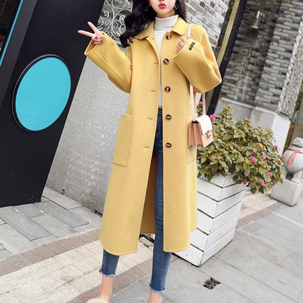long women woolen overcoat autumn winter loose fashion lapel solid color single-breasted slim ticken warm wear casual elegant1, Black
long women woolen overcoat autumn winter loose fashion lapel solid color single-breasted slim ticken warm wear casual elegant1, Black