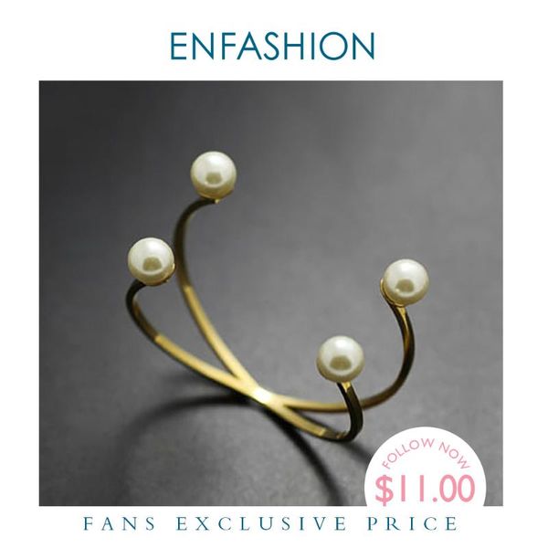 bangle enfashion 4 pearl bracelets bangles gold color stainless steel wholesale cuff for women fashion jewelry gifts b4121, Black
bangle enfashion 4 pearl bracelets bangles gold color stainless steel wholesale cuff for women fashion jewelry gifts b4121, Black